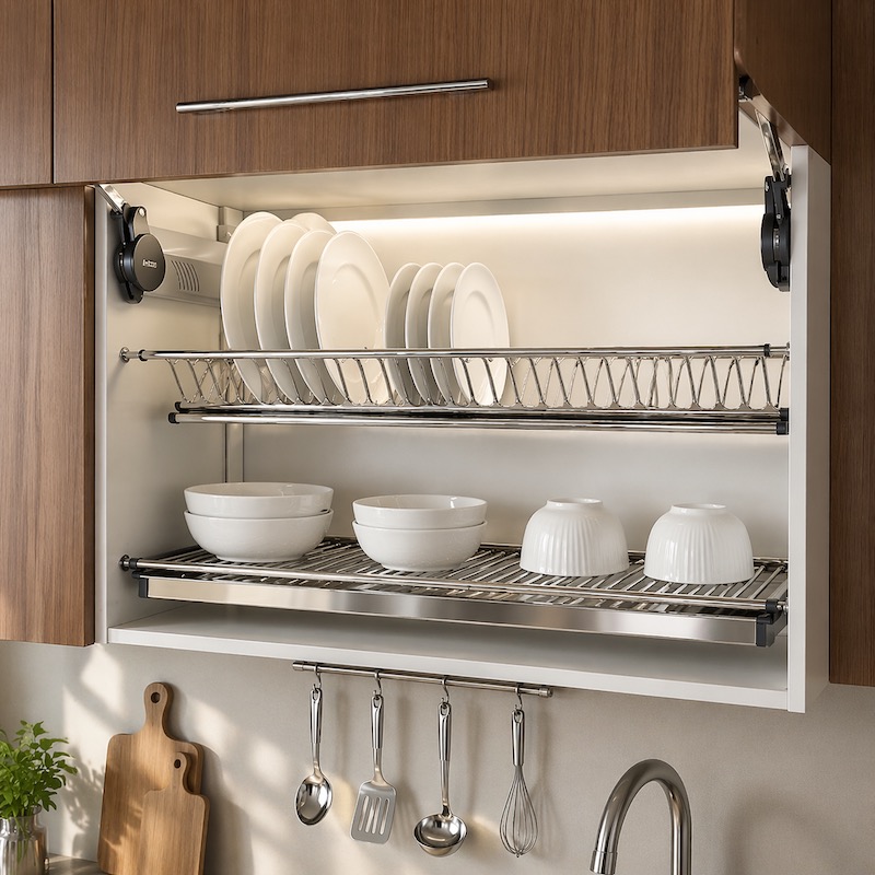 Stainless Steel Cabinet Dish Rack 600 800 900mm | AiYOYO